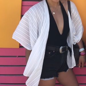 White Cardigan/beach cover up